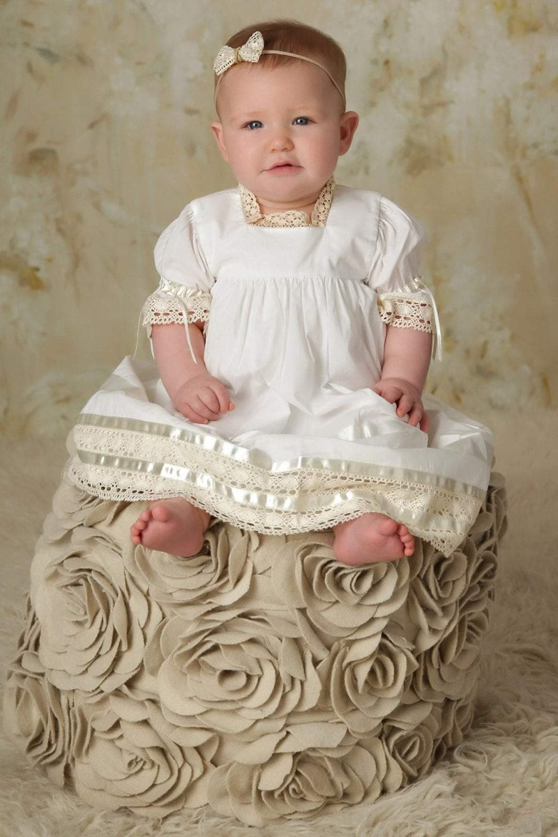 Infant white baptism orders dress