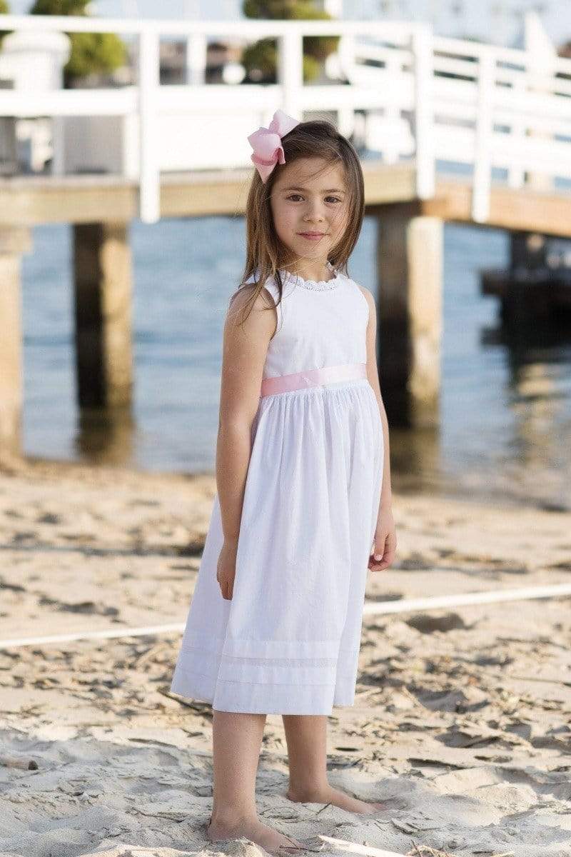 Girls plain white dress hotsell