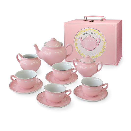 Pink Porcelain Tea Set