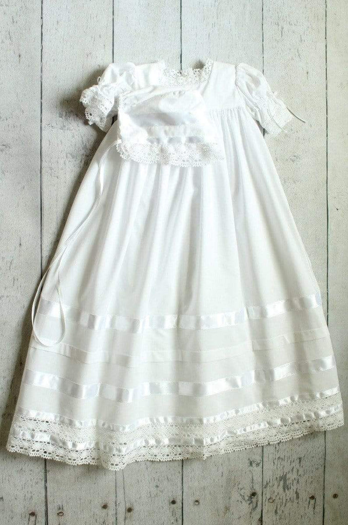 Heirloom Christening Gown for Girl, Vintage Lace Baptism Dress Baby ...
